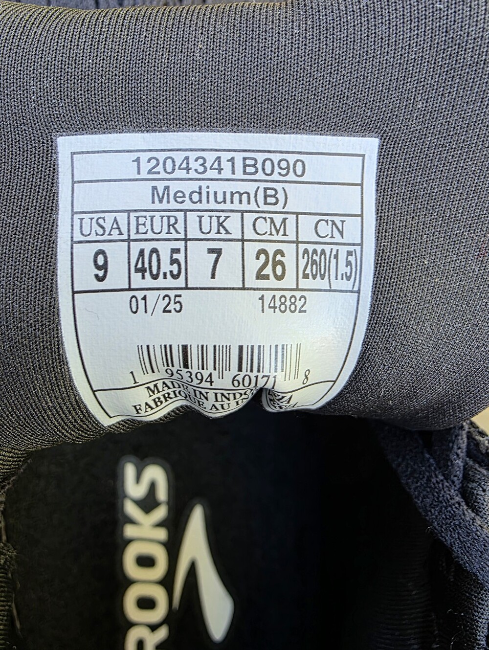 Brooks Glycerin 22 1204341B090 Black/White Running Shoe Women Sz 9 B Worn 4x - Picture 11 of 11